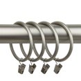 thumbnail image 1 of Domovina 2-1/2" Curtain Rings with Clips (Set of 10), 1 of 1