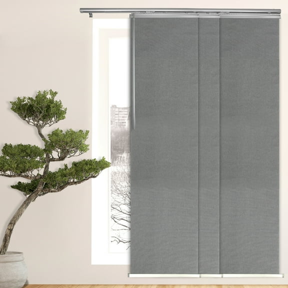Domovina 3 Panel Track Vertical Blinds, Adjustable 36-66"W x 91.4"H - Ripley