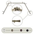 thumbnail image 1 of Domovina 5/8" Bay Window Curtain Rod-Color:Antique Brass, 1 of 1
