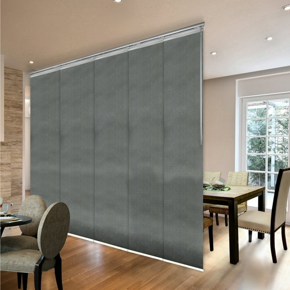 Domovina 5 Panel Track Vertical Blinds, Adjustable 58-110"W x 91.4"H - Else