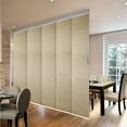 thumbnail image 1 of Domovina 5 Panel Track Vertical Blinds, Adjustable 58-110"W x 91.4"H - Shel, 1 of 7