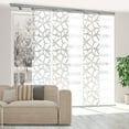 thumbnail image 1 of Domovina 6 Panel Track Vertical Blinds, Adjustable 70-130"W x 116"H - Splinter/Kindal, 1 of 7