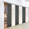 thumbnail image 1 of Domovina 6 Panel Track Vertical Blinds, Adjustable 70-130"W x 91.4"H - Splinter/Adelaide, 1 of 7