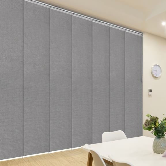 Domovina 7 Panel Track Vertical Blinds, Adjustable 110-153"W x 91.4"H - Ripley