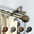 thumbnail image 1 of Domovina Abel 13/16" Double Curtain Rod-Color:Antique Brass,Size:66-120", 1 of 3