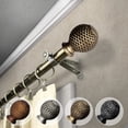 thumbnail image 1 of Domovina Abel 13/16" Single Curtain Rod-Color:Antique Brass,Size:18-28", 1 of 3