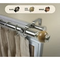 thumbnail image 1 of Domovina Anna 1" Double Curtain Rod-Color:Satin Nickel,Size:120-170", 1 of 1