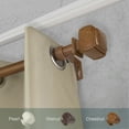thumbnail image 1 of Domovina Aris 1" Faux Wood Curtain Rod-Color:Chestnut,Size:48-84", 1 of 1