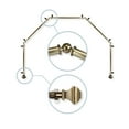 thumbnail image 1 of Domovina Arya 13/16" 5 Sided Bay Window Single Curtain Rod-Color:Antique Brass, 1 of 2