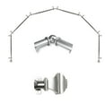 thumbnail image 1 of Domovina Arya 13/16" 6 Sided Bay Window Single Curtain Rod-Color:Satin Nickel, 1 of 2