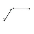 thumbnail image 1 of Domovina Arya 13/16" Corner Window Single Curtain Rod-Color:Black,Size:120"-170", 1 of 2