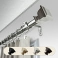 thumbnail image 1 of Domovina Blythe 1" Single Curtain Rod-Color:Satin Nickel,Size:66-120", 1 of 1