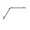 thumbnail image 1 of Domovina Cone 13/16" Corner Window Single Curtain Rod-Color:Cocoa,Size:66"-120", 1 of 2