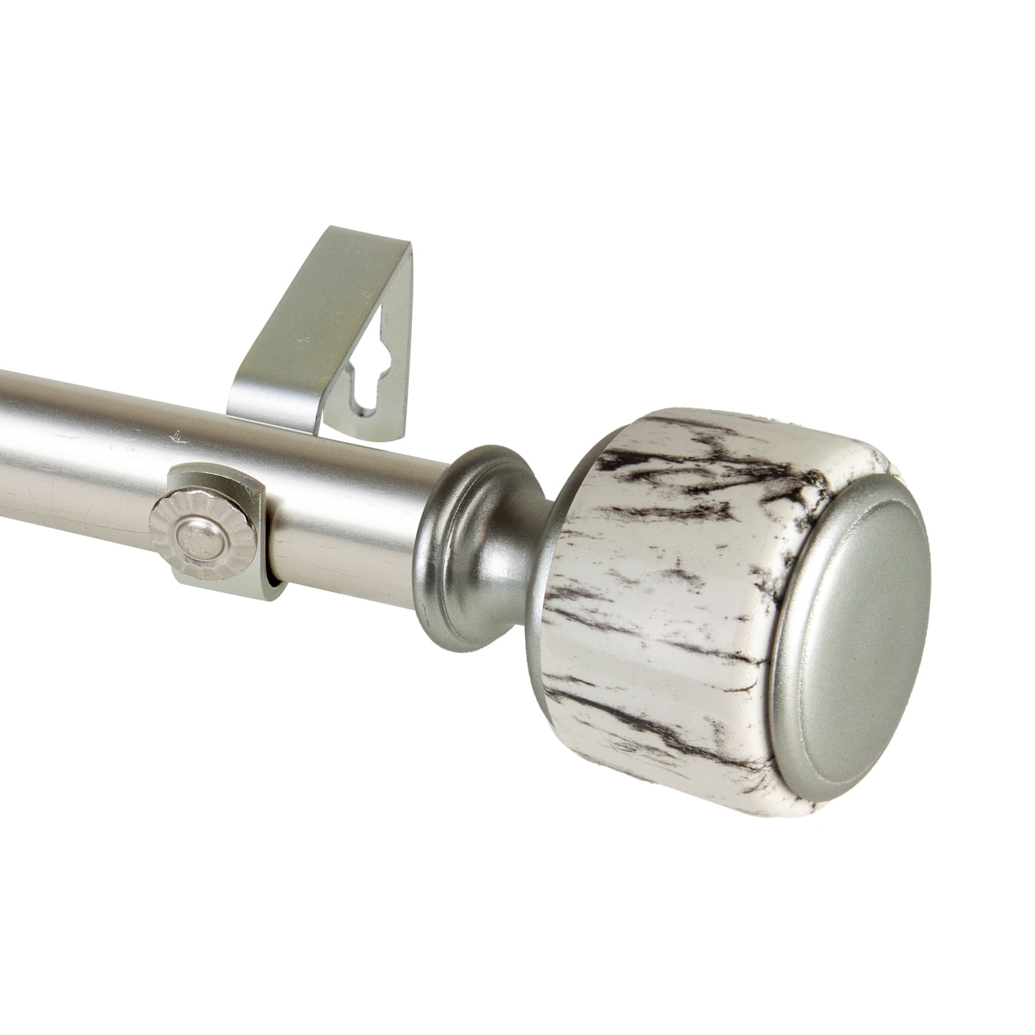 Domovina Corinne 1-inch Single Curtian Rod-Color:Satin Nickel,Size:120 ...