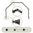 thumbnail image 1 of Domovina Cornet 13/16" 5 Sided Bay Window Single Curtain Rod-Color:Cocoa, 1 of 2