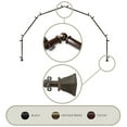 thumbnail image 1 of Domovina Cornet 13/16" 6 Sided Bay Window Single Curtain Rod-Color:Cocoa, 1 of 2