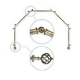 thumbnail image 1 of Domovina Curve 13/16" 5 Sided Bay Window Single Curtain Rod-Color:Antique Brass, 1 of 2