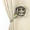 thumbnail image 1 of Domovina Curve Curtain Holdback Pair-Color:Antique Brass, 1 of 2