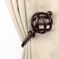thumbnail image 1 of Domovina Curve Curtain Holdback Pair-Color:Cocoa, 1 of 2