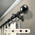 thumbnail image 1 of Domovina Elias 13/16" Single Curtain Rod-Color:Black,Size:66-120", 1 of 2