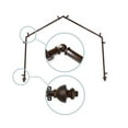 thumbnail image 1 of Domovina Empire 13/16" 4 Sided Bay Window Single Curtain Rod-Color:Cocoa, 1 of 2