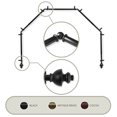 thumbnail image 1 of Domovina Empire 13/16" 5 Sided Bay Window Single Curtain Rod-Color:Black, 1 of 2