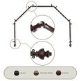 thumbnail image 1 of Domovina Empire 13/16" 5 Sided Bay Window Single Curtain Rod-Color:Cocoa, 1 of 2