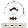 thumbnail image 1 of Domovina Empire 13/16" 6 Sided Bay Window Single Curtain Rod-Color:Cocoa, 1 of 2