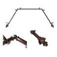 thumbnail image 1 of Domovina Empire 13/16" Bay Window Single Curtain Rod-Color:Cocoa, 1 of 2