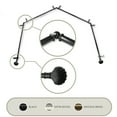 thumbnail image 1 of Domovina Eric 13/16" 4 Sided Bay Window Single Curtain Rod-Color:Black, 1 of 2