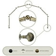 thumbnail image 1 of Domovina Eric 13/16" 6 Sided Bay Window Single Curtain Rod-Color:Antique Brass, 1 of 2