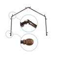 thumbnail image 1 of Domovina Garden 13/16" 4 Sided Bay Window Single Curtain Rod-Color:Cocoa, 1 of 2