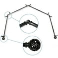 thumbnail image 1 of Domovina Ginny 13/16-inch 4-Sided Bay WIndow Curtain Rod-Color:Black, 1 of 2