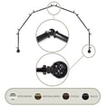thumbnail image 1 of Domovina Ginny 13/16-inch 6-Sided Bay WIndow Curtain Rod-Color:Black, 1 of 1