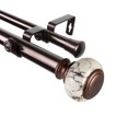 thumbnail image 1 of Domovina Kiara 1-inch Double Curtian Rod-Color:Bronze,Size:120-170", 1 of 2