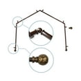 thumbnail image 1 of Domovina Lucy 13/16" 4 Sided Bay Window Single Curtain Rod-Color:Cocoa, 1 of 2