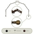 thumbnail image 1 of Domovina Lucy 13/16" 6 Sided Bay Window Single Curtain Rod-Color:Cocoa, 1 of 2