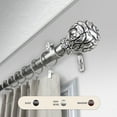 thumbnail image 1 of Domovina Marcela 1" Curtain Rod-Color:Satin Nickel,Size:28-48", 1 of 1