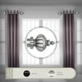 thumbnail image 1 of Domovina Margot 1.5 - inc  dia. Side Curtain Rod 12-20 inch long, Set of 2-Color:Satin Nickel, 1 of 2