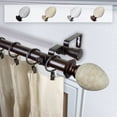 thumbnail image 1 of Domovina Ness 1" Double Curtain Rod-Color:Bronze,Size:120-170", 1 of 4