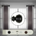 thumbnail image 1 of Domovina Noah 1.5 - inc  dia. Side Curtain Rod 12-20 inch long, Set of 2-Color:Black, 1 of 2