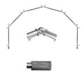 thumbnail image 1 of Domovina Oak 13/16" 6 Sided Bay Window Single Curtain Rod-Color:Satin Nickel, 1 of 2