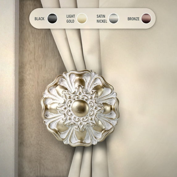 Domovina Olina Tie Back (pair)-Color:Light Gold