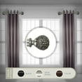 thumbnail image 1 of Domovina Pamela 1.5 - inc  dia. Side Curtain Rod 12-20 inch long, Set of 2-Color:Satin Nickel, 1 of 2