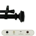 thumbnail image 1 of Domovina Pat 1" Double Curtain Rod-Color:Black,Size:120"-170", 1 of 2