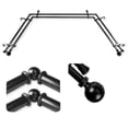 thumbnail image 1 of Domovina Phoebe 13/16" Bay Window Double Curtain Rod-Color:Black, 1 of 2