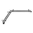 thumbnail image 1 of Domovina Phoebe 13/16" Corner Window Double Curtain Rod-Color:Black,Size:66"-120", 1 of 2