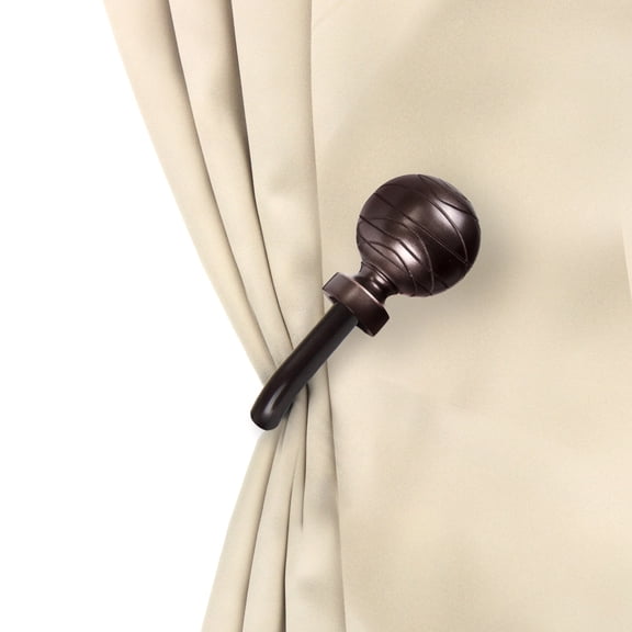 Domovina Phoebe Curtain Holdback Pair-Color:Cocoa
