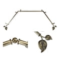 thumbnail image 1 of Domovina Plush 13/16" Bay Window Single Curtain Rod-Color:Antique Brass, 1 of 2