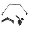 thumbnail image 1 of Domovina Plush 13/16" Bay Window Single Curtain Rod-Color:Black, 1 of 2